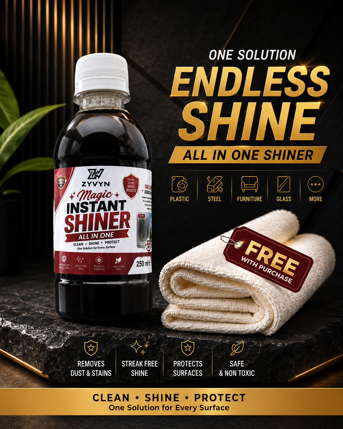 ✨ Magic Instant Shiner – All in One ⭐